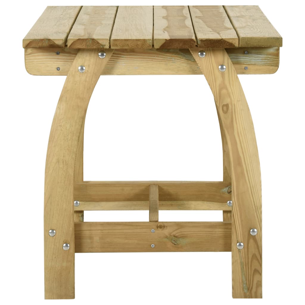 Tavolo da Giardino 110x74x75 cm in Legno di Pino Impregnato