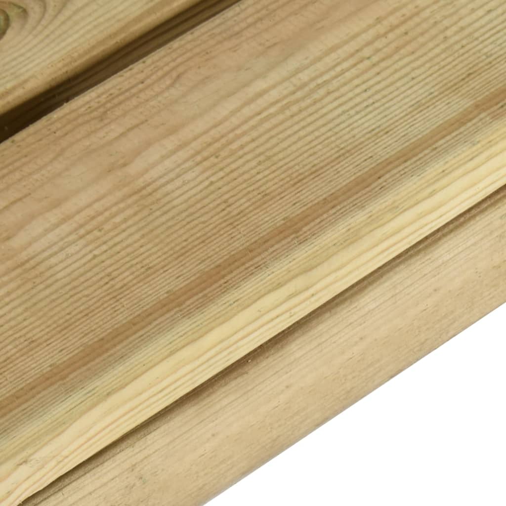 Panca da Giardino 90 cm in Legno di Pino Impregnato