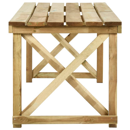 Tavolo da Giardino 200x79x75 cm in Legno di Pino Impregnato