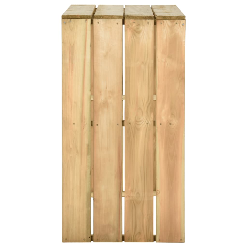 Tavolo da Bar 100x60x110 cm in Legno di Pino Impregnato