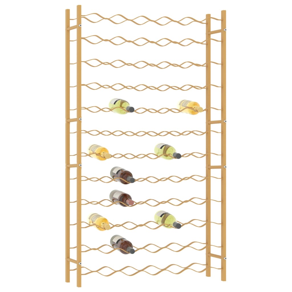 Portabottiglie per 72 Bottiglie Metallo Oro