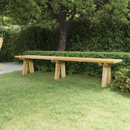 Panchina da Giardino 220 cm in Massello di Pino Impregnato