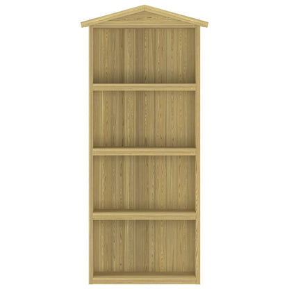 Capanno per Attrezzi da Giardino 87x33x222cm in Pino Impregnato