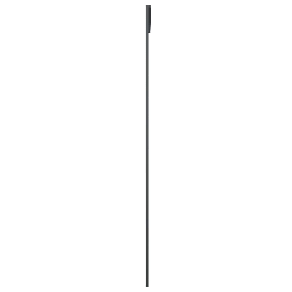 Porta Scorrevole Nera 102,5x205 cm in Vetro ESG e Alluminio