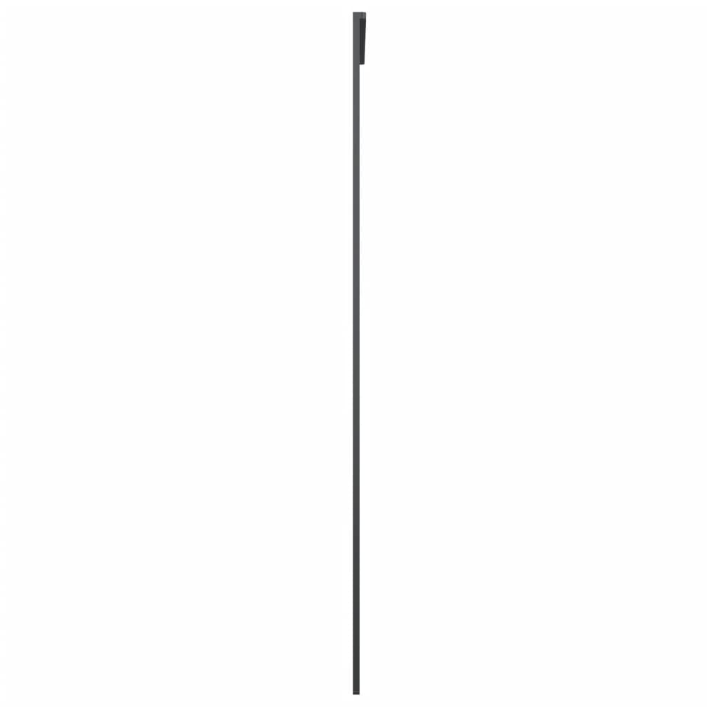 Porta Scorrevole ESG Vetro e Alluminio 76x205 cm Nera