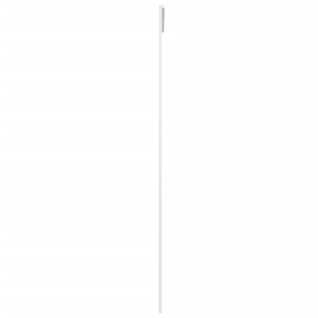 Porta Scorrevole in Vetro ESG e Alluminio 90x205 cm Bianca