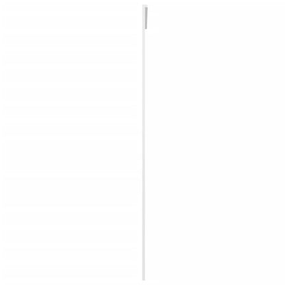 Porta Scorrevole in Vetro ESG e Alluminio 90x205 cm Bianca