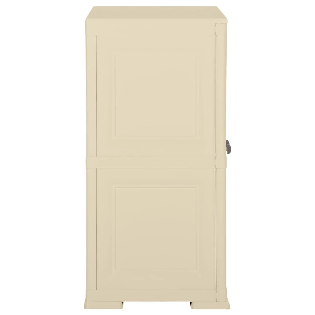 Armadietto in Plastica 79x43x85,5cm Effetto Legno Bianco Angora