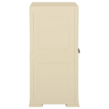 Armadietto in Plastica 79x43x85,5cm Effetto Legno Bianco Angora