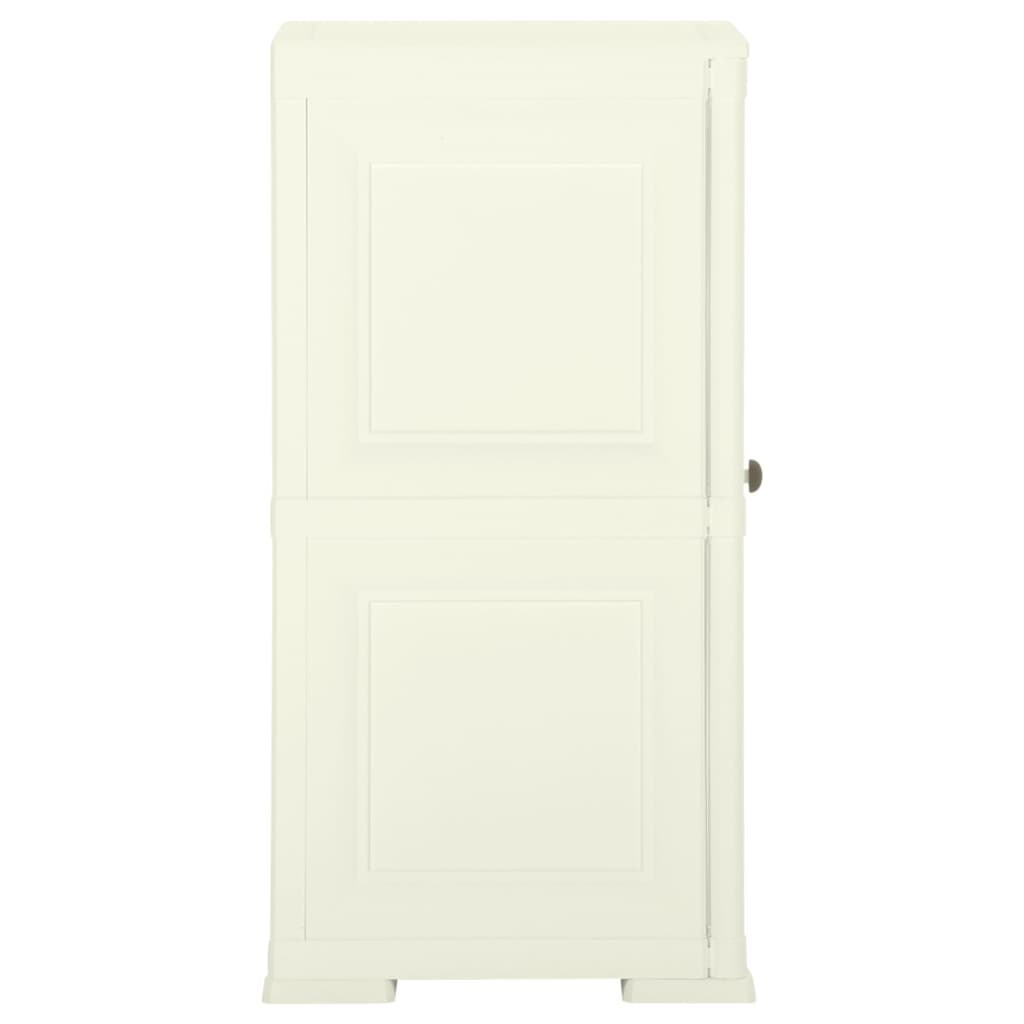 Armadietto in Plastica 40x43x85,5 cm Effetto Legno Vaniglia