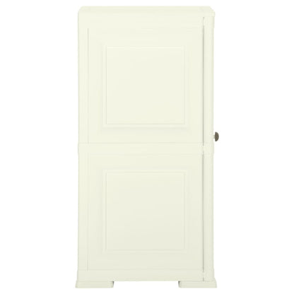 Armadietto in Plastica 40x43x85,5 cm Effetto Legno Vaniglia
