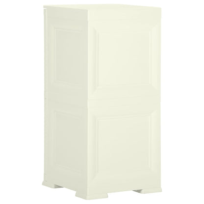 Armadietto in Plastica 40x43x85,5 cm Effetto Legno Vaniglia