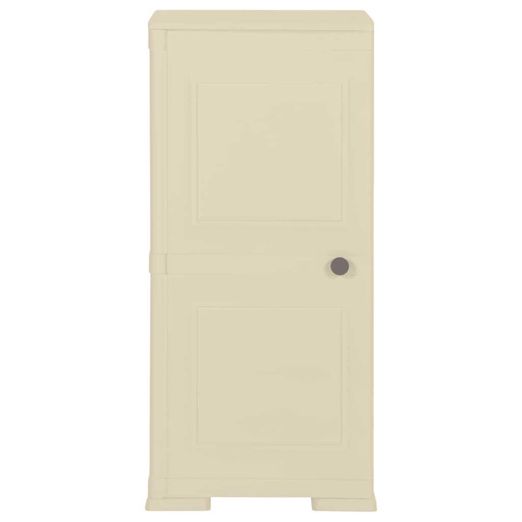 Armadietto in Plastica 40x43x85,5cm Effetto Legno Bianco Angora