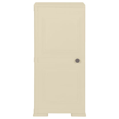 Armadietto in Plastica 40x43x85,5cm Effetto Legno Bianco Angora