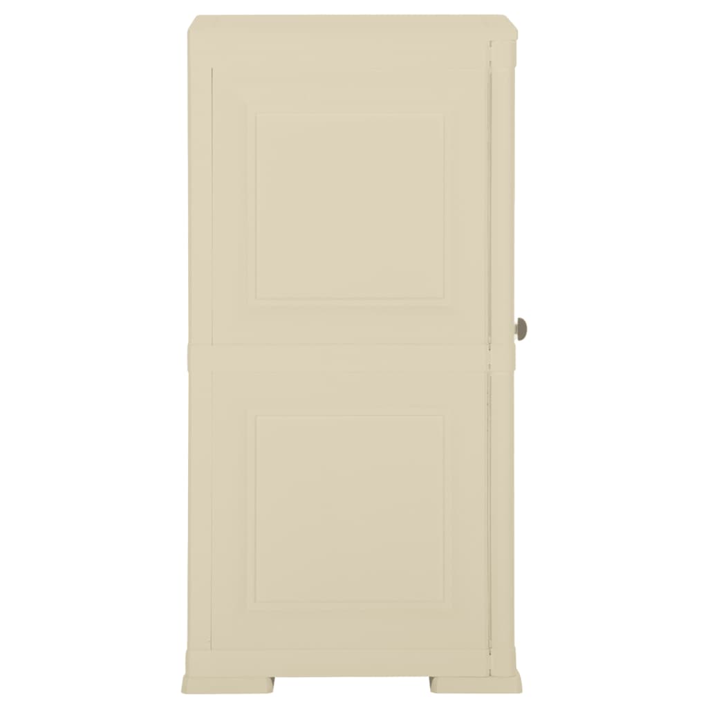Armadietto in Plastica 40x43x85,5cm Effetto Legno Bianco Angora