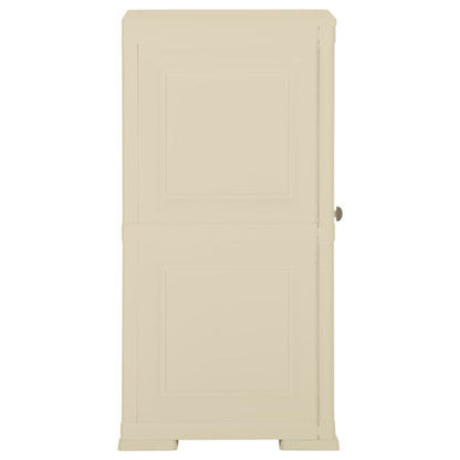 Armadietto in Plastica 40x43x85,5cm Effetto Legno Bianco Angora