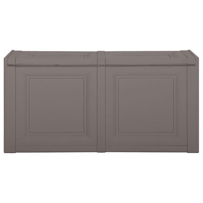 Baule per Cuscini Grigio 86x40x42 cm 85 L