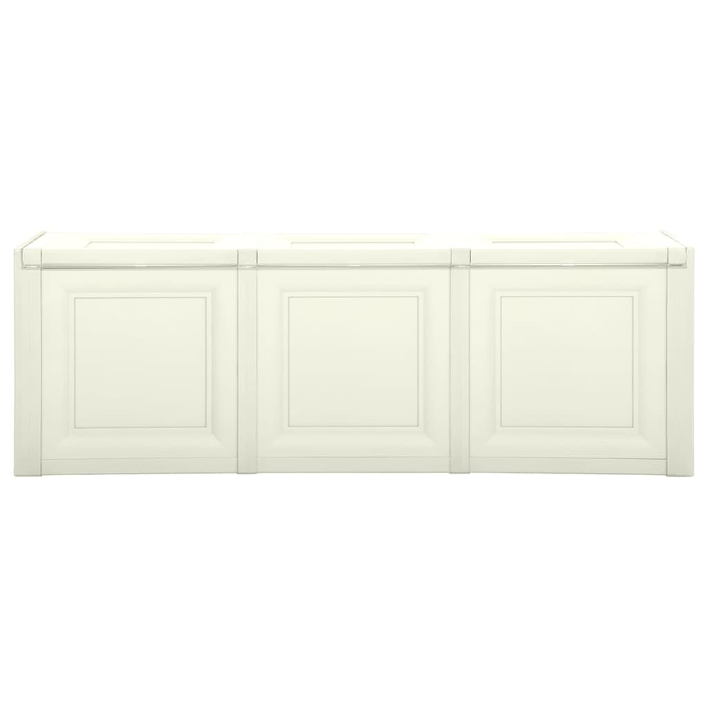 Baule per Cuscini Crema 125x40x42 cm 130 L