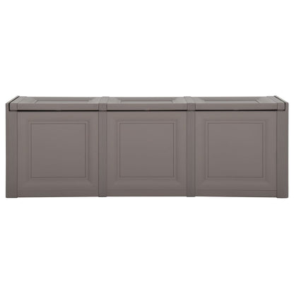 Baule per Cuscini Grigio 125x40x42 cm 130 L