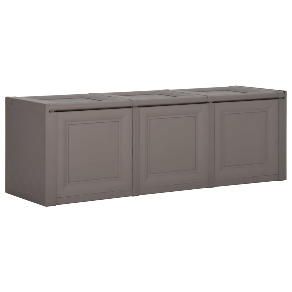 Baule per Cuscini Grigio 125x40x42 cm 130 L