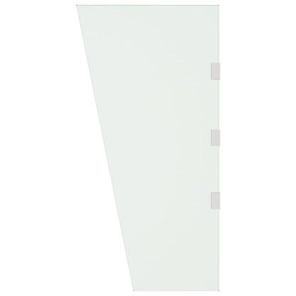 Pannello Laterale Tettoia Trasparente 50x100 cm Vetro Temperato