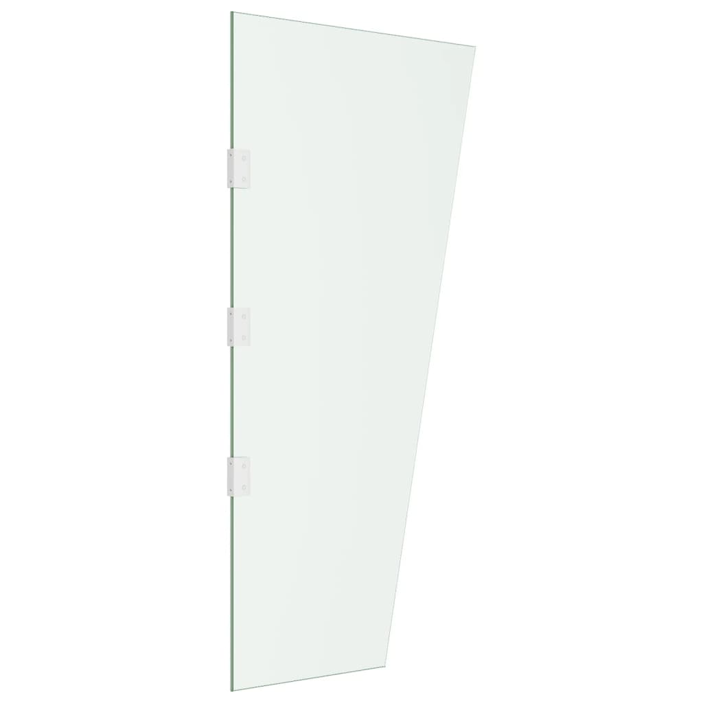Pannello Laterale Tettoia Trasparente 50x100 cm Vetro Temperato
