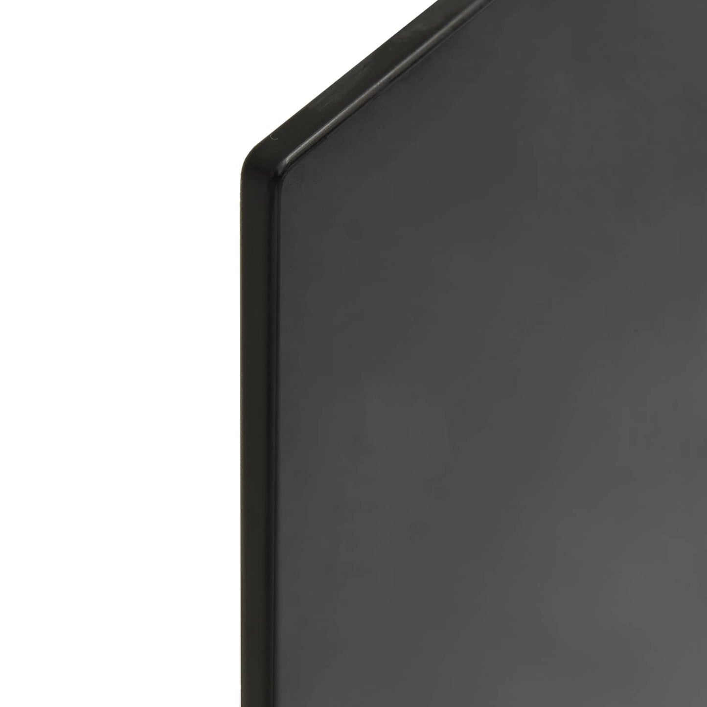 Piano del tavolo 4 pcs Nero vetro temperato