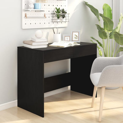 Scrivania Nera 101x50x76,5 cm in Truciolato