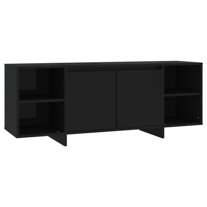 Mobile Porta TV Nero 130x35x50 cm in Truciolato