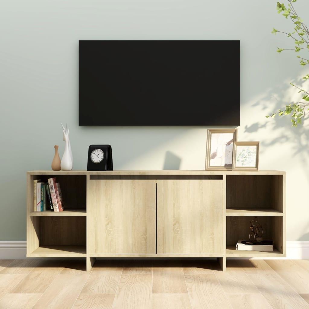 Mobile Porta TV Rovere Sonoma 130x35x50 cm in Truciolato