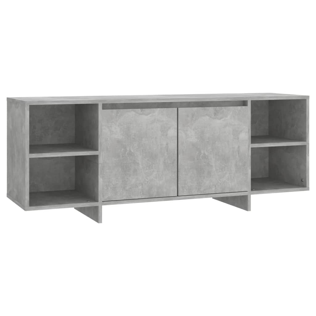 Mobile TV Grigio Cemento 130x35x50 cm in Truciolato