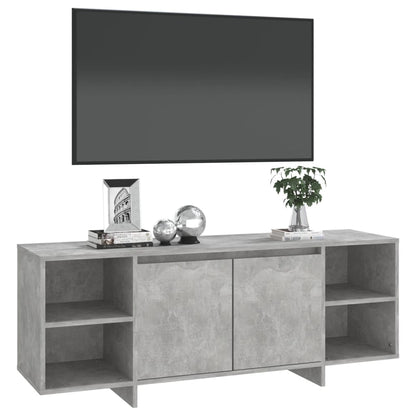 Mobile TV Grigio Cemento 130x35x50 cm in Truciolato