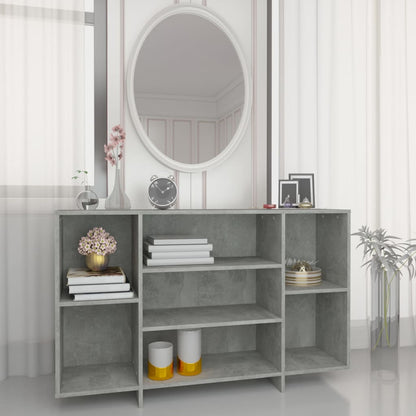 Credenza Grigio Cemento 120x30x75 cm in Truciolato