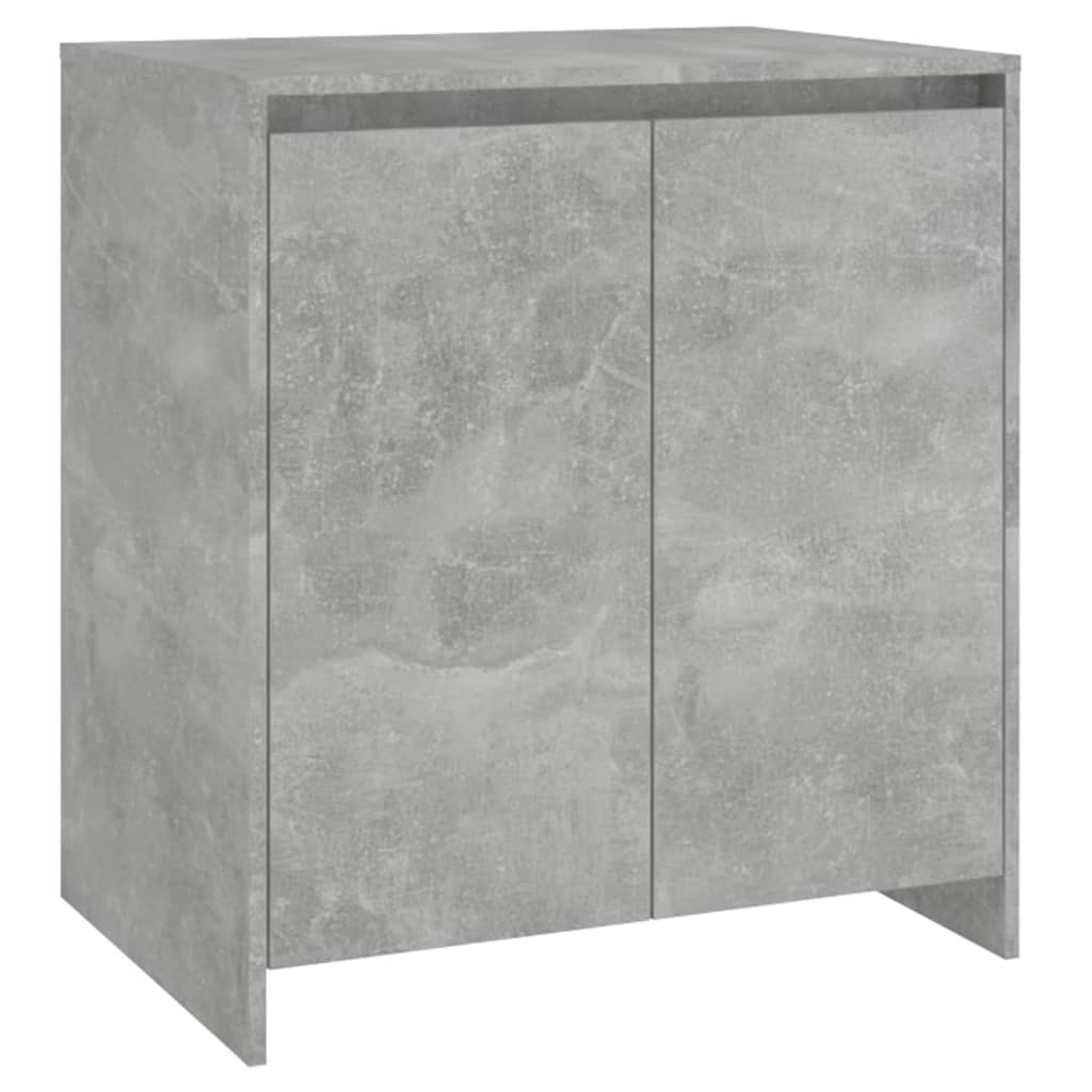 Credenza Grigio Cemento 70x41x75 cm in Legno Multistrato