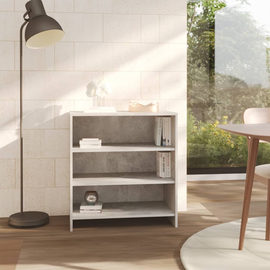 Credenza Grigio Cemento 70x40,5x75 cm in Truciolato