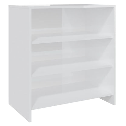 Credenza Bianco Lucido 70x40,5x75 cm in Truciolato
