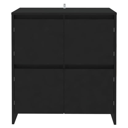 Credenza Nera 70x41x75 cm in Truciolato