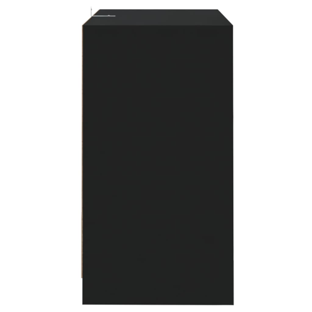 Credenza Nera 70x41x75 cm in Truciolato