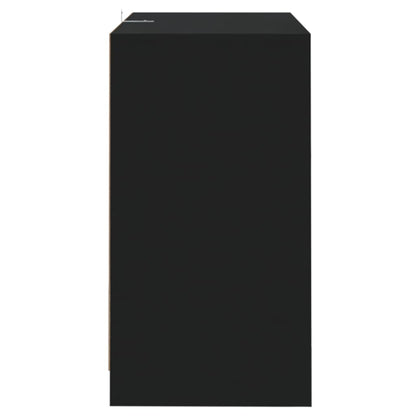 Credenza Nera 70x41x75 cm in Truciolato