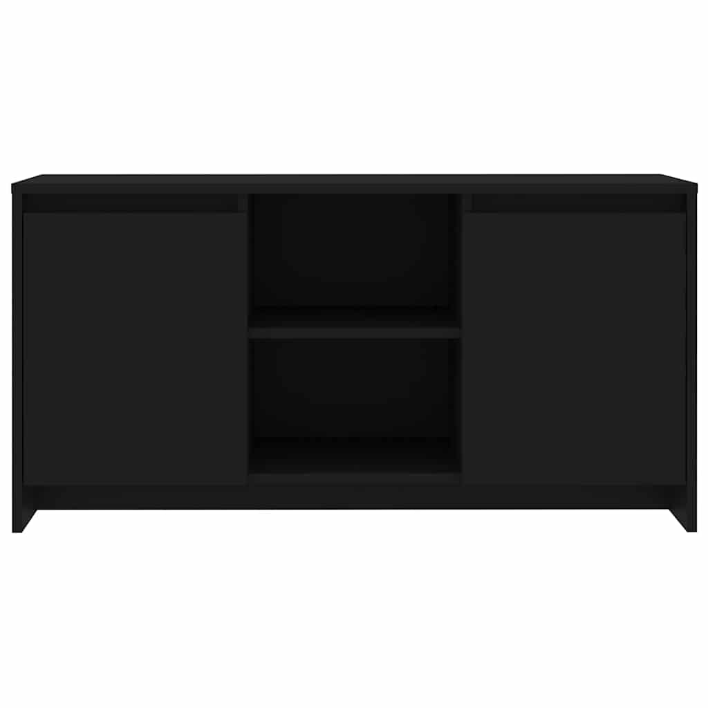 Mobile Porta TV Nero 102x37,5x52,5 cm in Truciolato