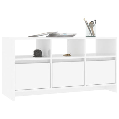 Mobile Porta TV Bianco Lucido 102x37,5x52,5 cm in Truciolato