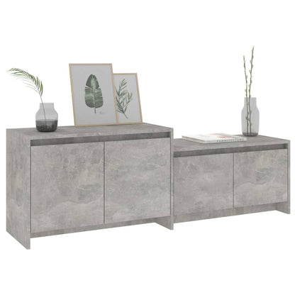 Mobile TV Grigio Cemento 146,5x35x50 cm in Truciolato
