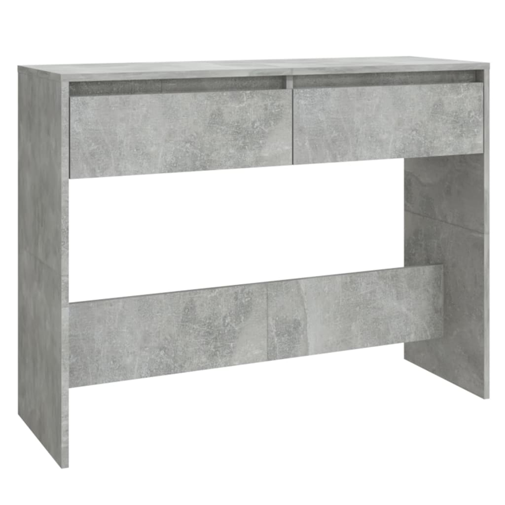 Tavolo Consolle Grigio Cemento 100x35x76,5 cm in Truciolato