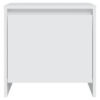Comodino Bianco 45x34x44,5 cm in Truciolato
