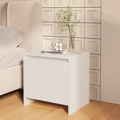 Comodini 2 pz Bianchi 45x34x44,5 cm in Truciolato