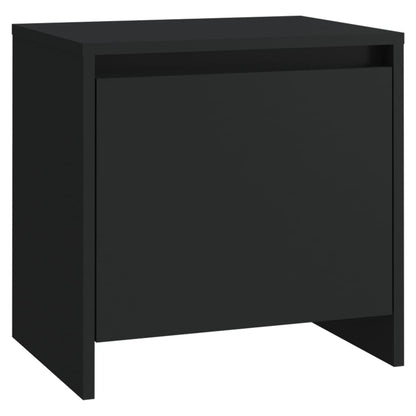 Comodino Nero 45x34x44,5 cm in Truciolato