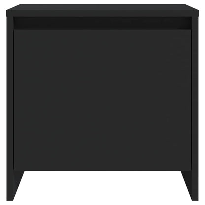 Comodino Nero 45x34x44,5 cm in Truciolato