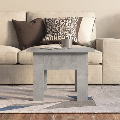 Tavolino da CaffÃ¨ Grigio Cemento 55x55x42 cm in Truciolato
