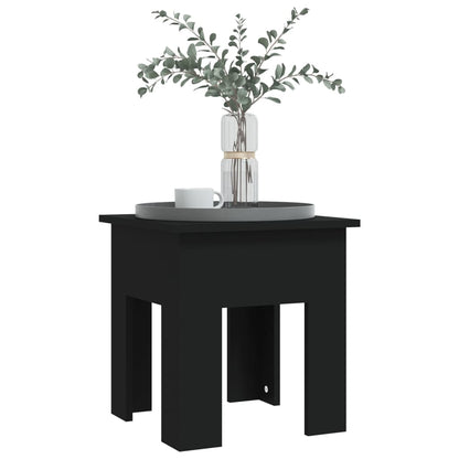 Tavolino da Salotto Nero 40x40x42 cm in Truciolato