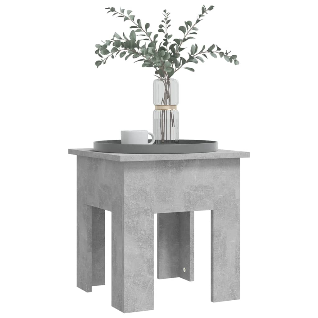 Tavolino da Salotto Grigio Cemento 40x40x42 cm in Truciolato